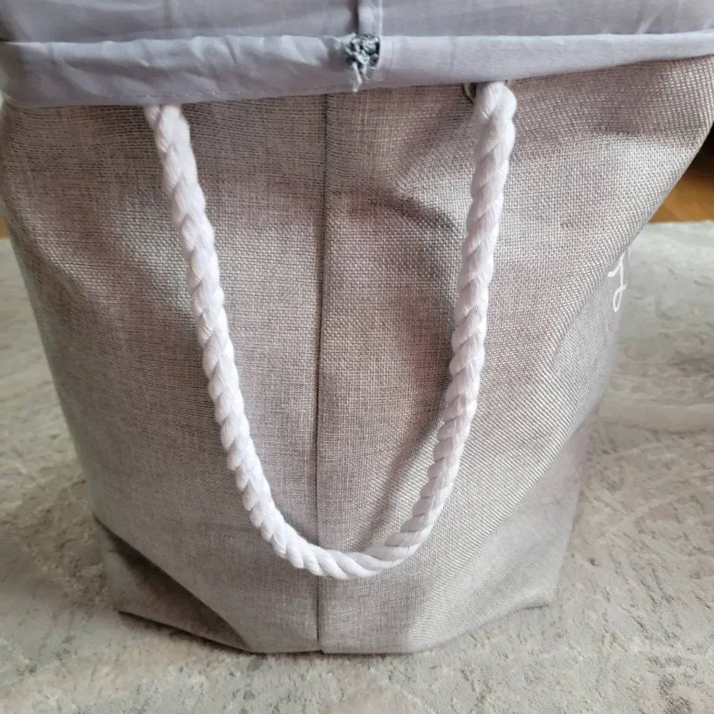 Fabric Laundry Hamper Storage Bag Pop up Collapsible Bin Basket with Rop…